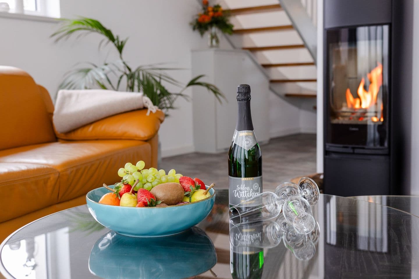 Ferienhaus B Fischerhütte Neukamp in Neukamp – Wohnzimmer