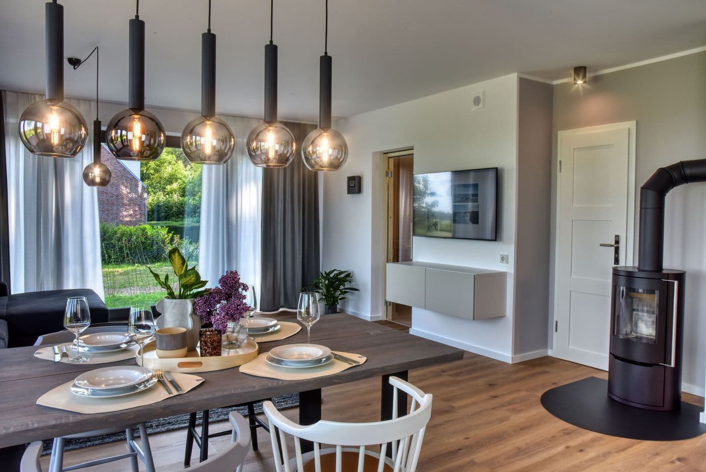 Ferienhaus Backsteinquartier West Putbus in Putbus – Wohnzimmer