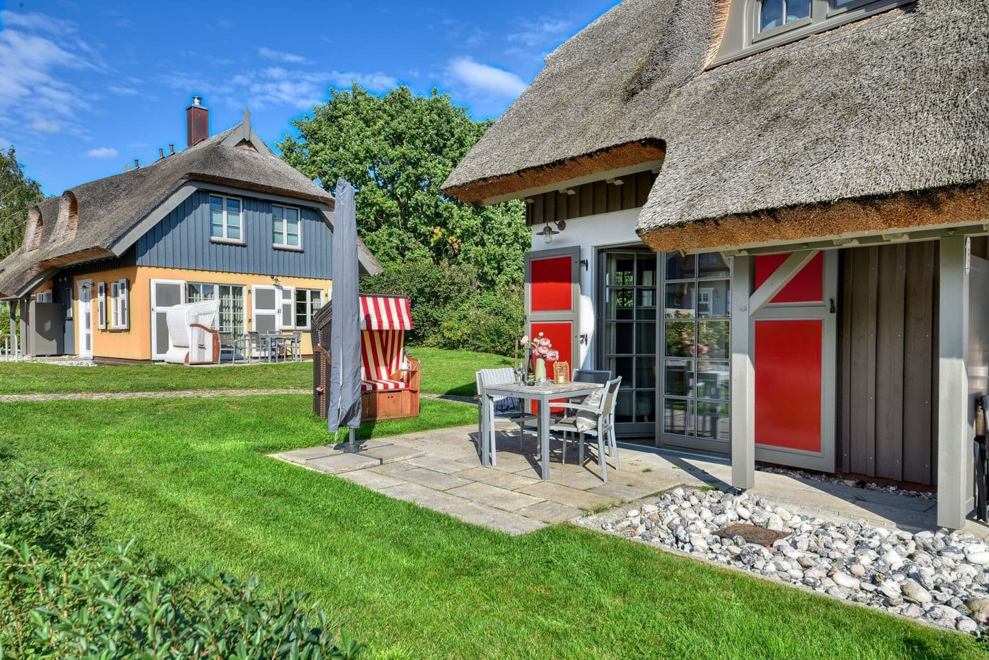 Ferienhaus Boddenblick 15 Feriendorf Klein Stresow Rügen in Klein Stresow – Terrasse
