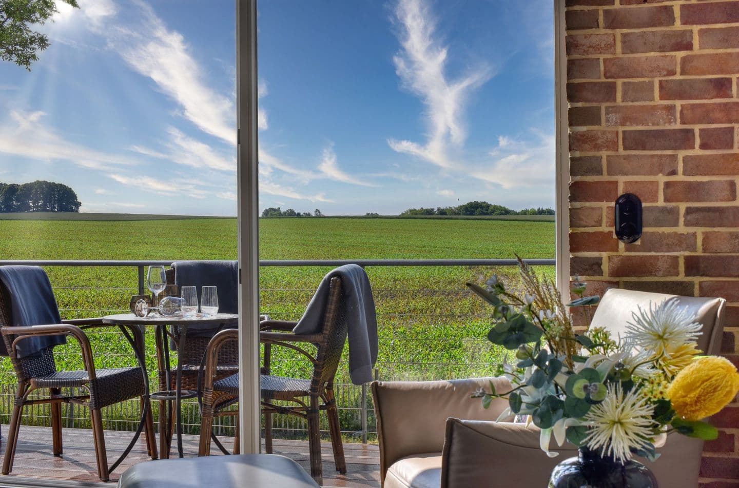 Ferienhaus Bootshaus in Nadelitz in Putbus – Terrasse