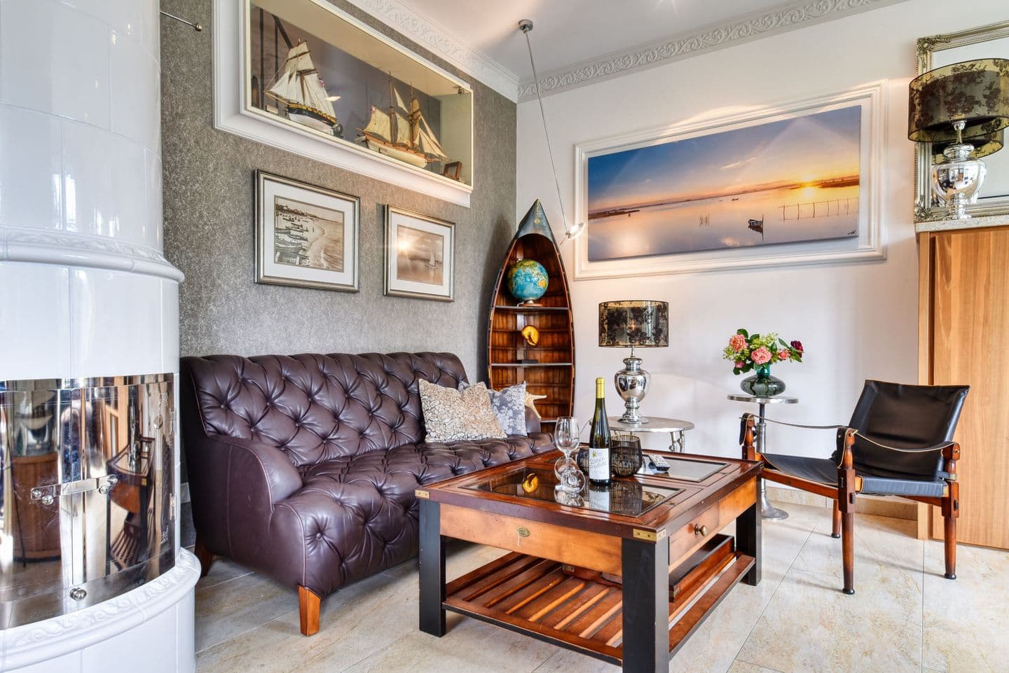 Ferienhaus Classic im Kapitän´s Hus Groß Stresow in Groß Stresow – Wohnzimmer