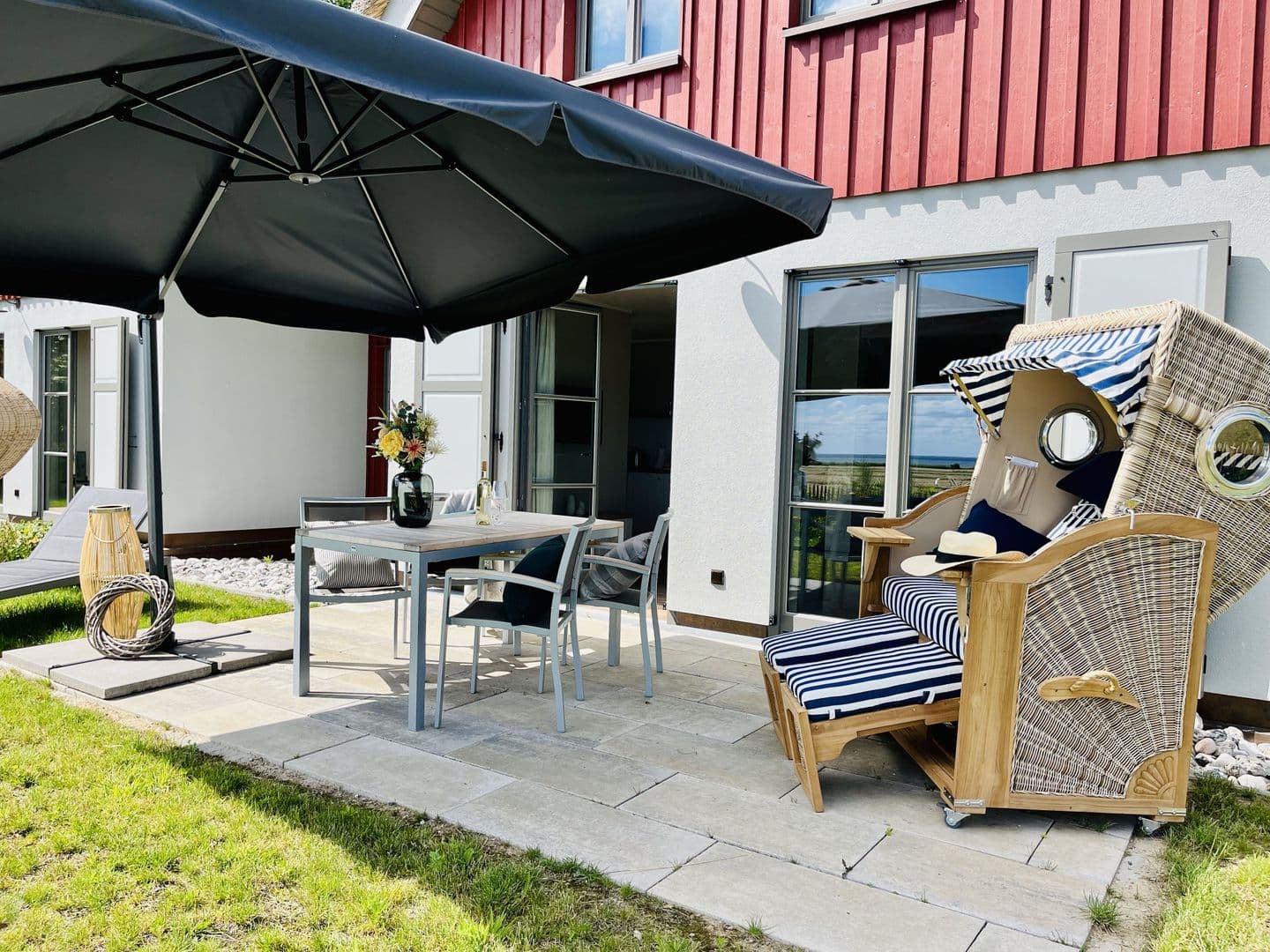 Ferienhaus Seeblick 19 Feriendorf Klein Stresow Rügen in Klein Stresow – Terrasse