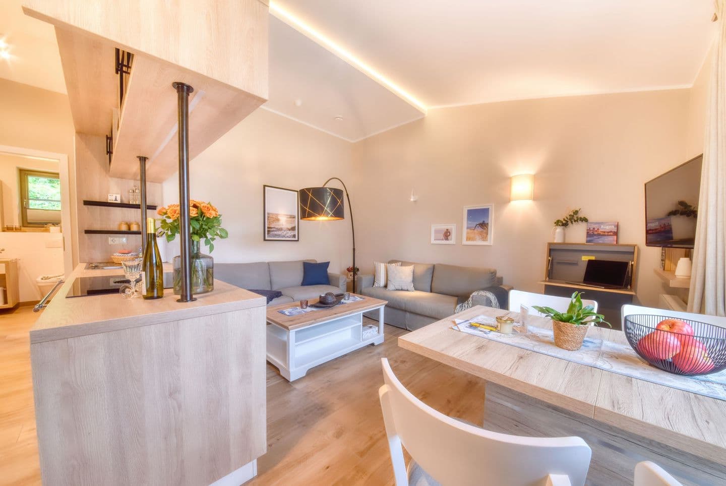 Ferienhaus Traumblick Ostsee 28 Feriendorf Klein Stresow Rügen in Klein Stresow – Wohnzimmer