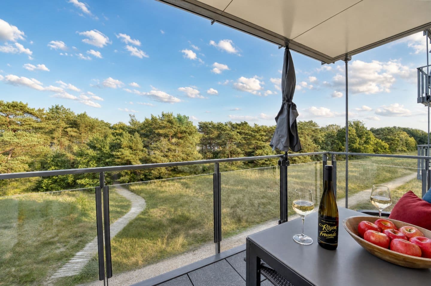 Ferienwohnung Aquamarin im Haus Arkona Prora in Prora – Balkon