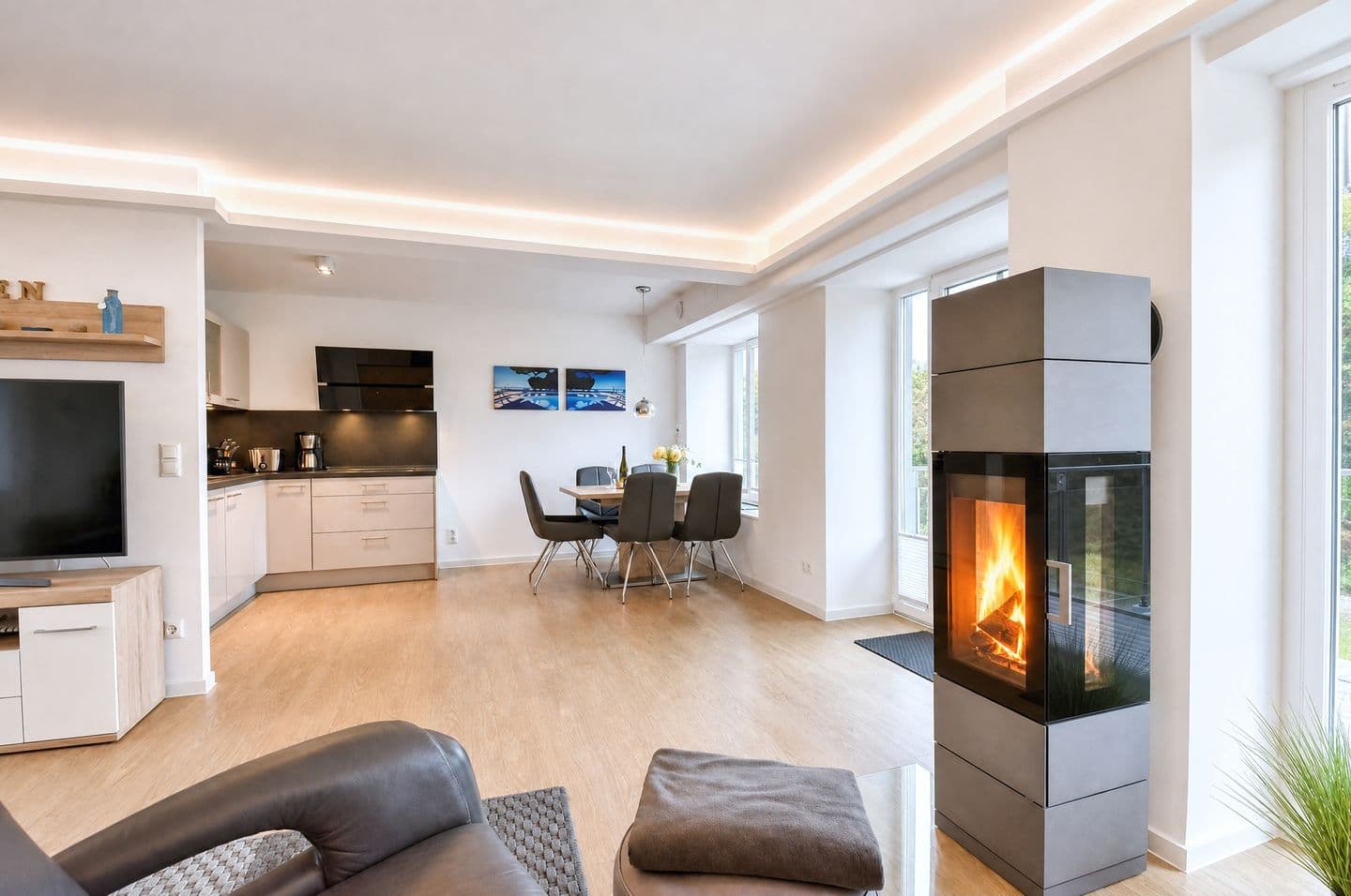 Ferienwohnung Aquamarin im Haus Arkona Prora in Prora – Wohnzimmer