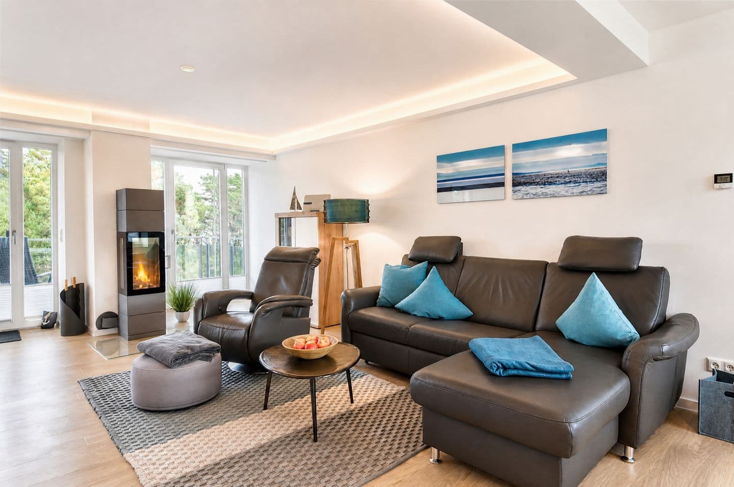 Ferienwohnung Aquamarin im Haus Arkona Prora in Prora – Wohnzimmer