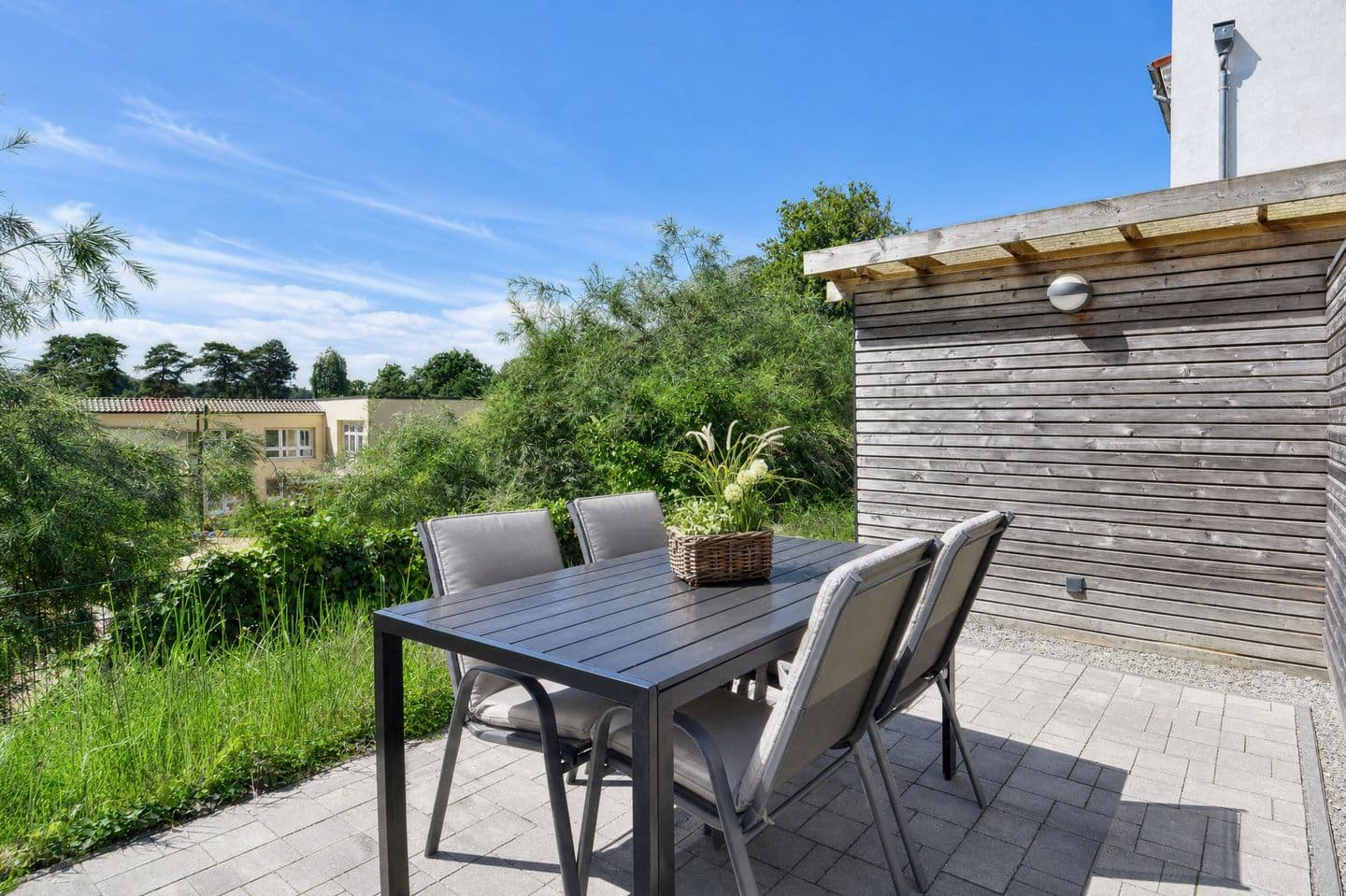 Ferienwohnung Backbord im Quartier Sellin in Sellin – Terrasse