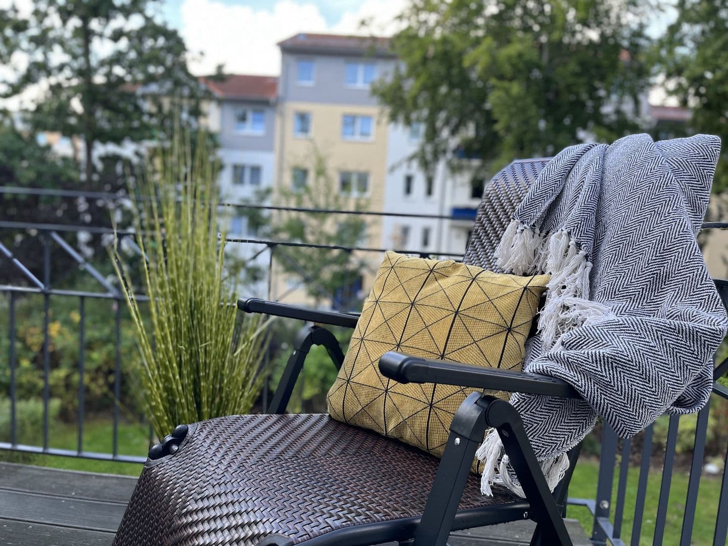 Ferienwohnung Bernstein 10 in der Villa Sofie Binz in Binz – Balkon