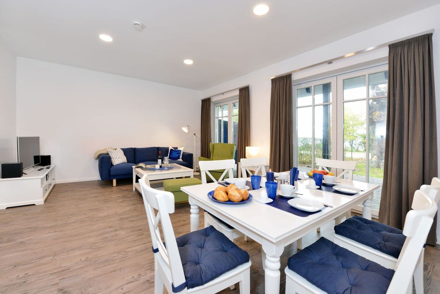 Ferienwohnung Blaues Haus App. 2 in Ralswiek in Ralswiek – Wohnzimmer