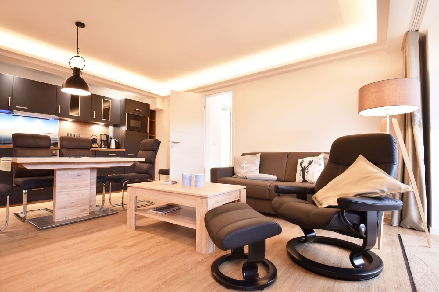 Ferienwohnung Domizil am Meer Haus Arkona Prora in Prora – Wohnzimmer