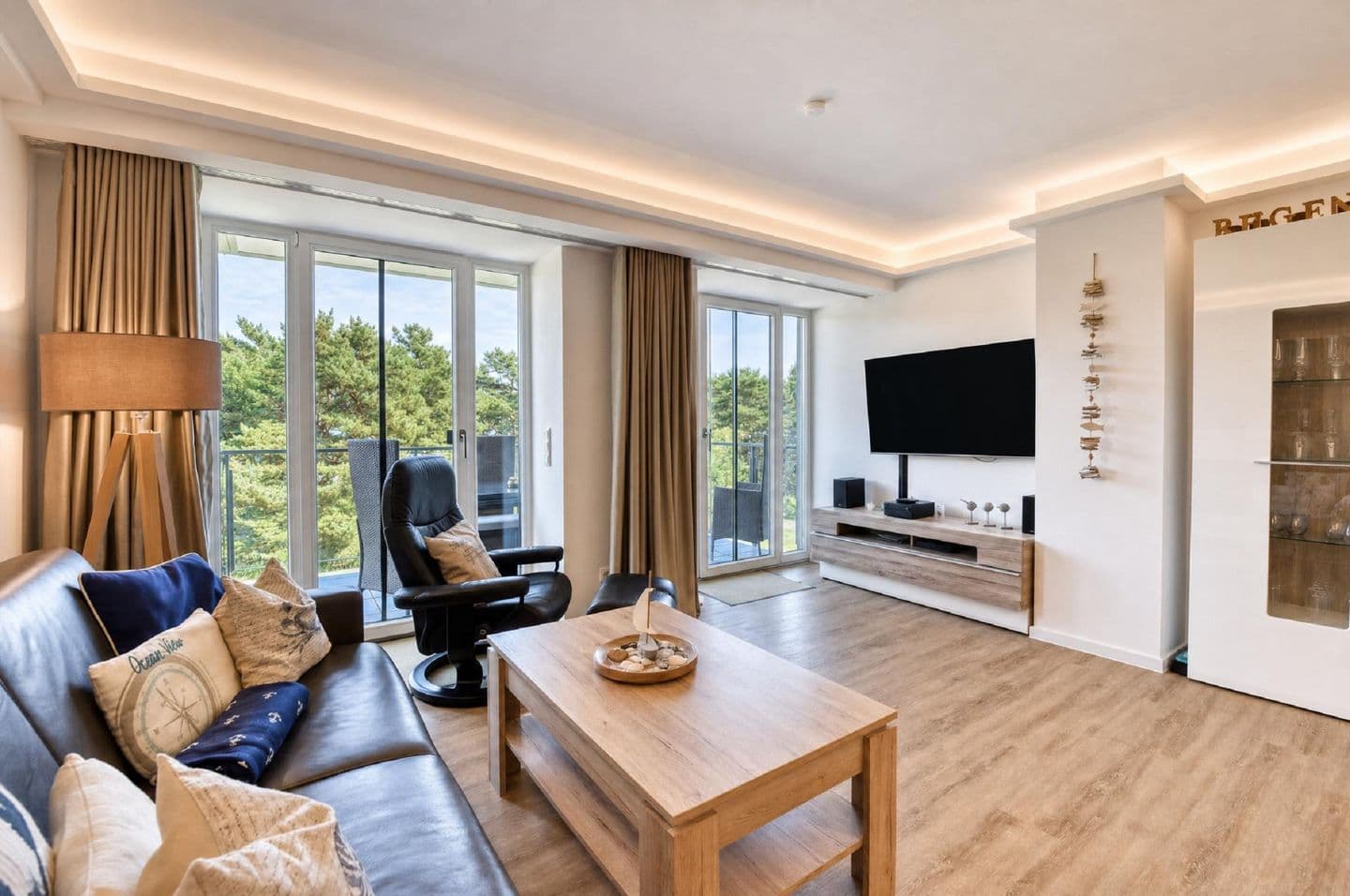 Ferienwohnung Domizil am Meer Haus Arkona Prora in Prora – Wohnzimmer