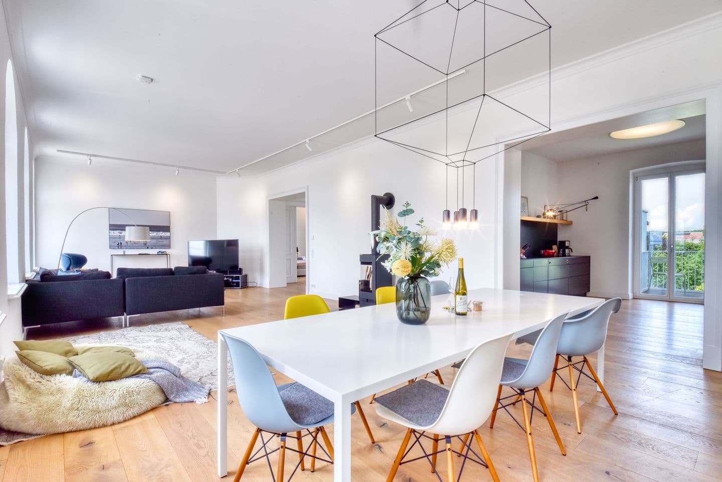 Ferienwohnung Fürst Malte Loft I Design & Pool Putbus in Putbus – Wohnzimmer