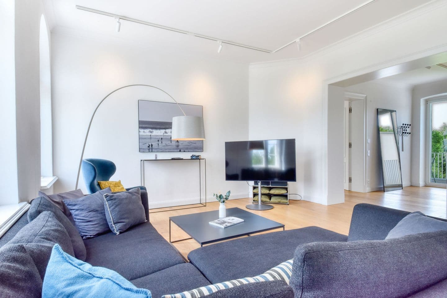 Ferienwohnung Fürst Malte Loft I Design & Pool Putbus in Putbus – Wohnzimmer