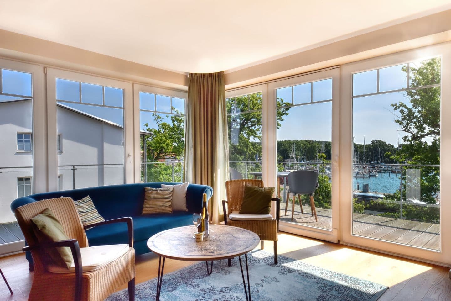 Ferienwohnung Hafenblick in Lauterbach in Putbus – Wohnzimmer