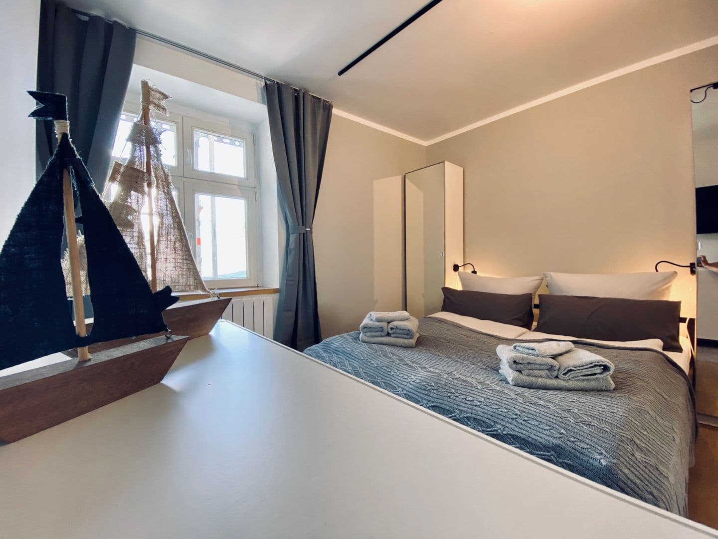 Ferienwohnung HafenCity App. No 7 / Stralsund in Stralsund – Schlafzimmer