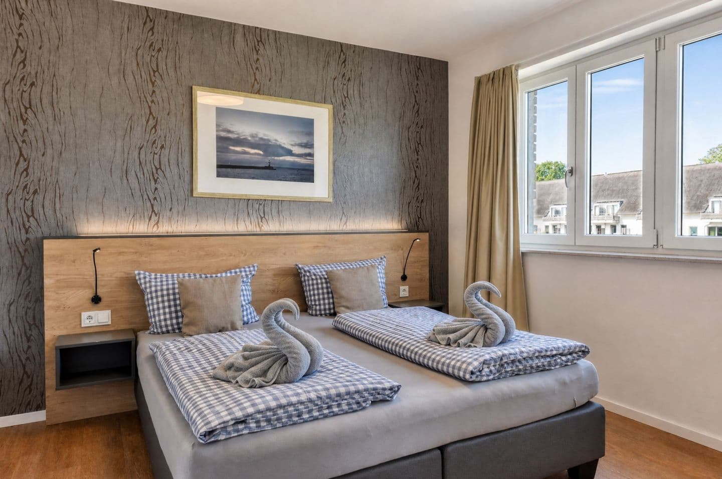 Ferienwohnung Mantelmöwe 32 im Wreecher Idyll Rügen in Wreechen – Schlafzimmer