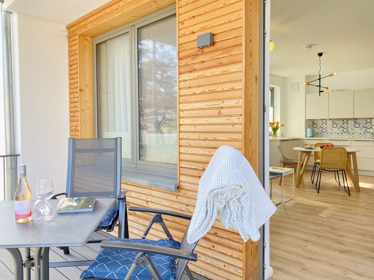 Ferienwohnung Meer & Mehr 15 Parkvillen Carlota und Candela Baabe in Baabe – Terrasse