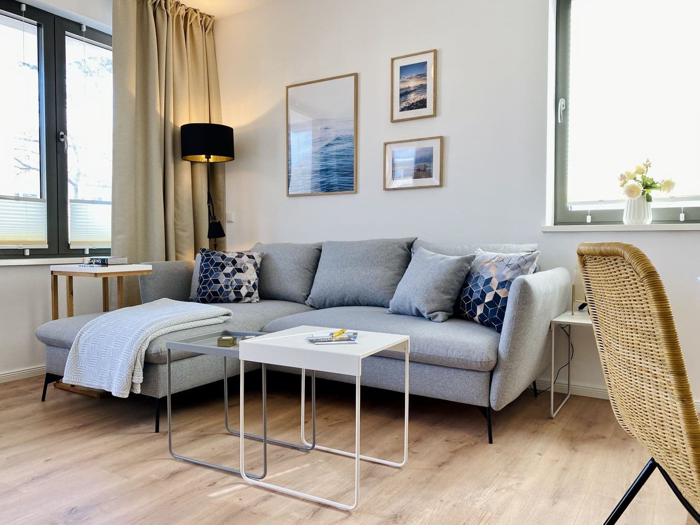 Ferienwohnung Meer & Mehr 15 Parkvillen Carlota und Candela Baabe in Baabe – Wohnzimmer