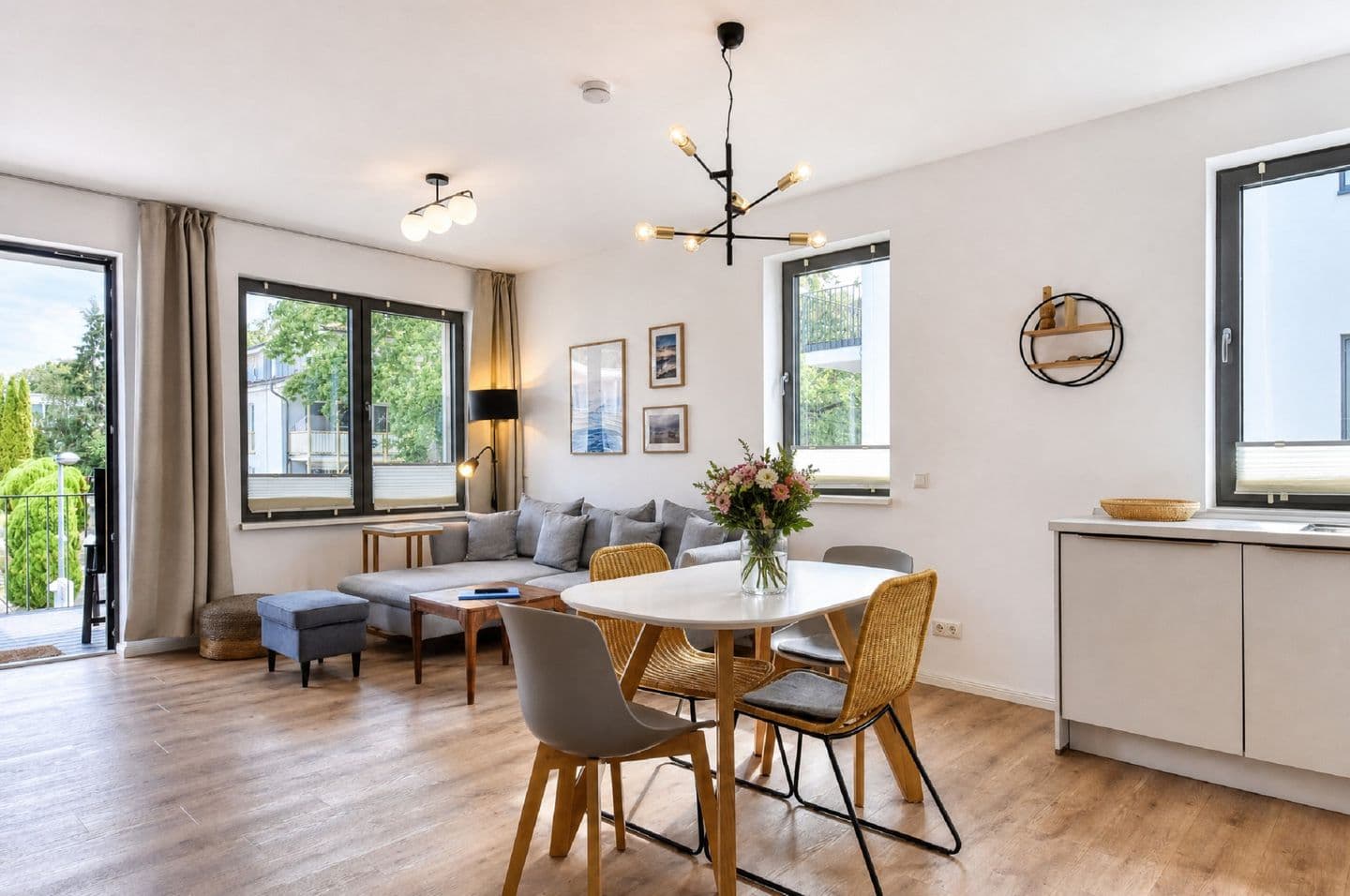 Ferienwohnung Meer & Mehr 15 Parkvillen Carlota und Candela Baabe in Baabe – Wohnzimmer