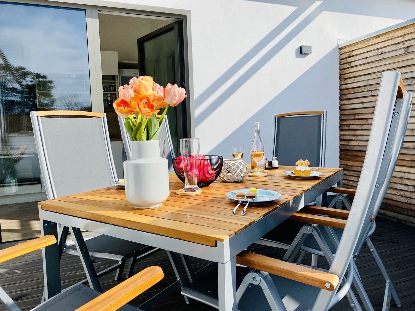 Ferienwohnung Ostseewind 10 Parkvillen Carlota und Candela Baabe in Baabe – Balkon