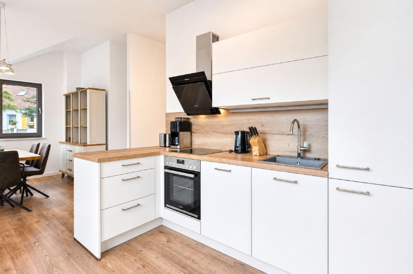 Ferienwohnung Ostseewind 10 Parkvillen Carlota und Candela Baabe in Baabe – Küche