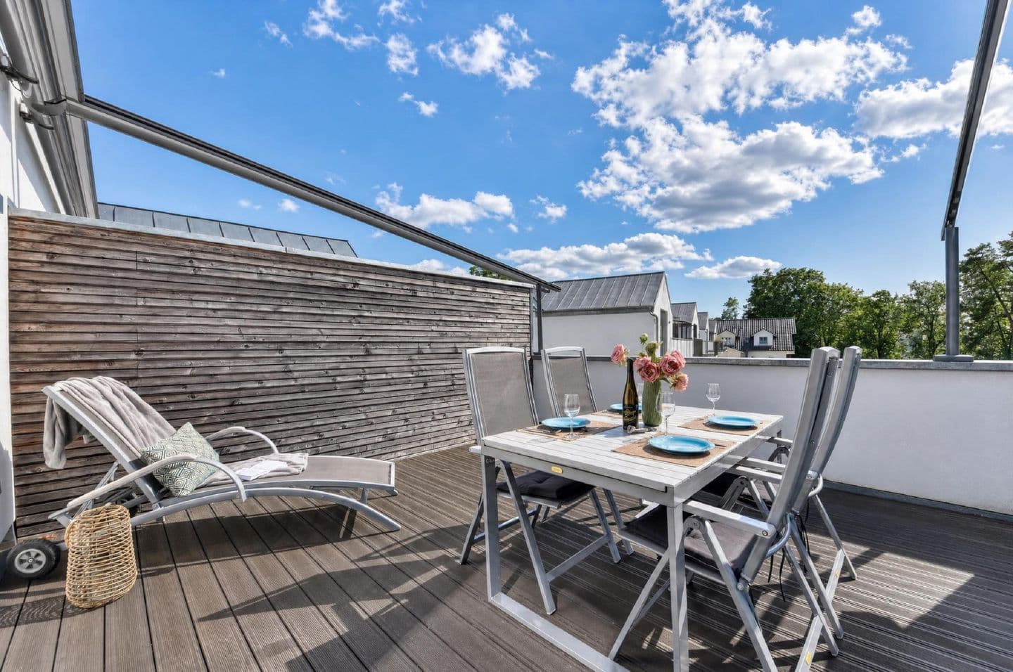 Ferienwohnung Ostseewind 10 Parkvillen Carlota und Candela Baabe in Baabe – Terrasse