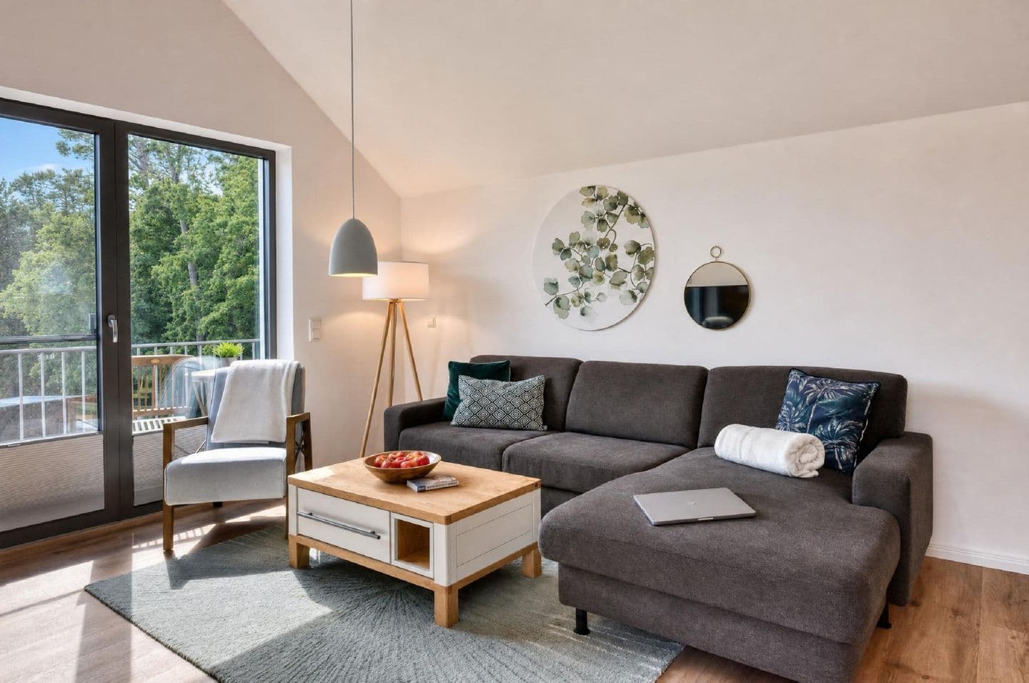 Ferienwohnung Ostseewind 10 Parkvillen Carlota und Candela Baabe in Baabe – Wohnzimmer