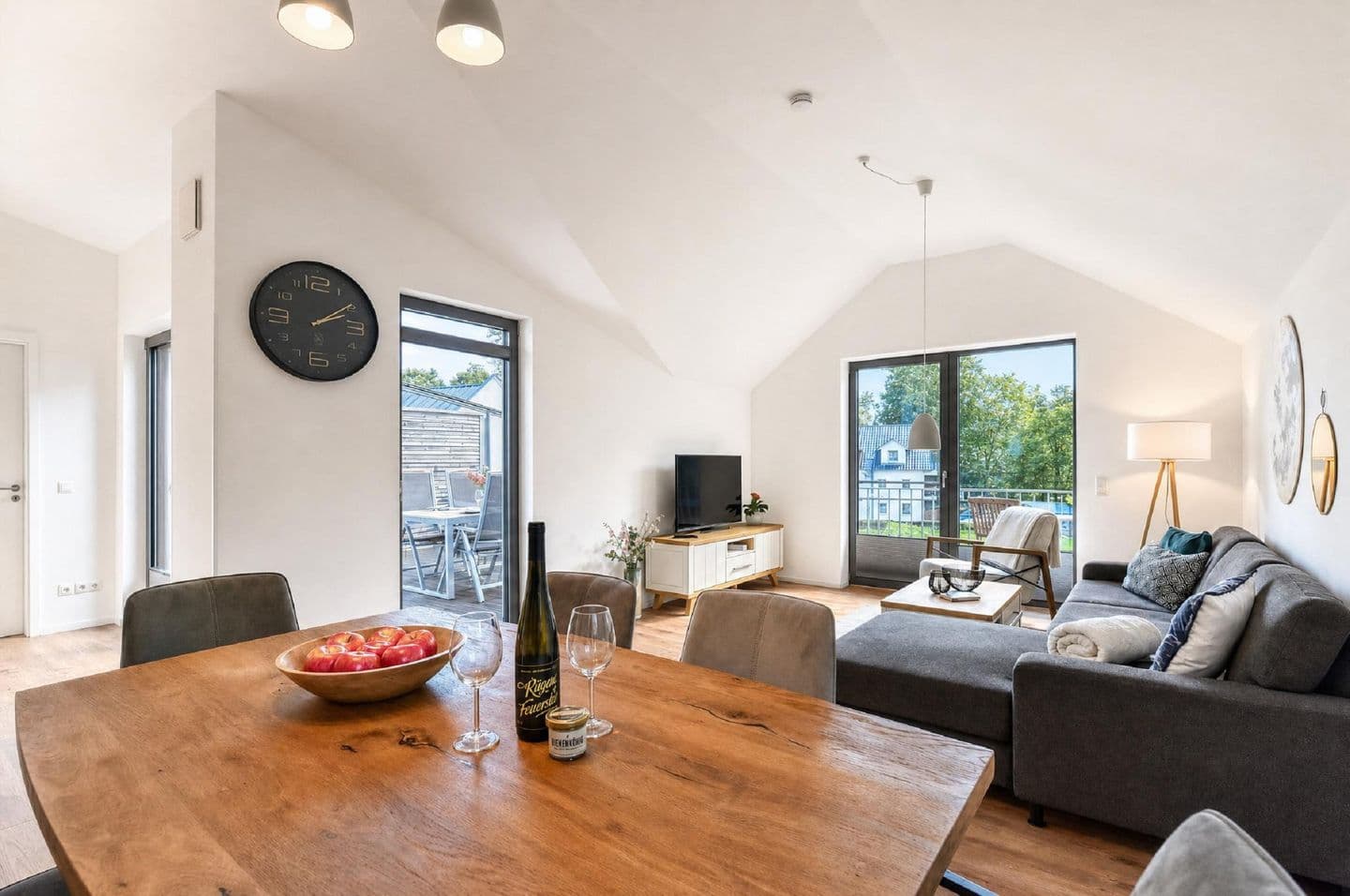 Ferienwohnung Ostseewind 10 Parkvillen Carlota und Candela Baabe in Baabe – Wohnzimmer