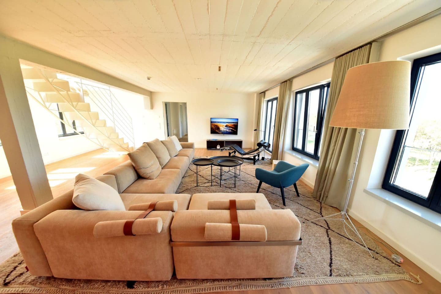 Ferienwohnung Penthouse 17 im Haus Düne 7 Prora in Prora – Wohnzimmer