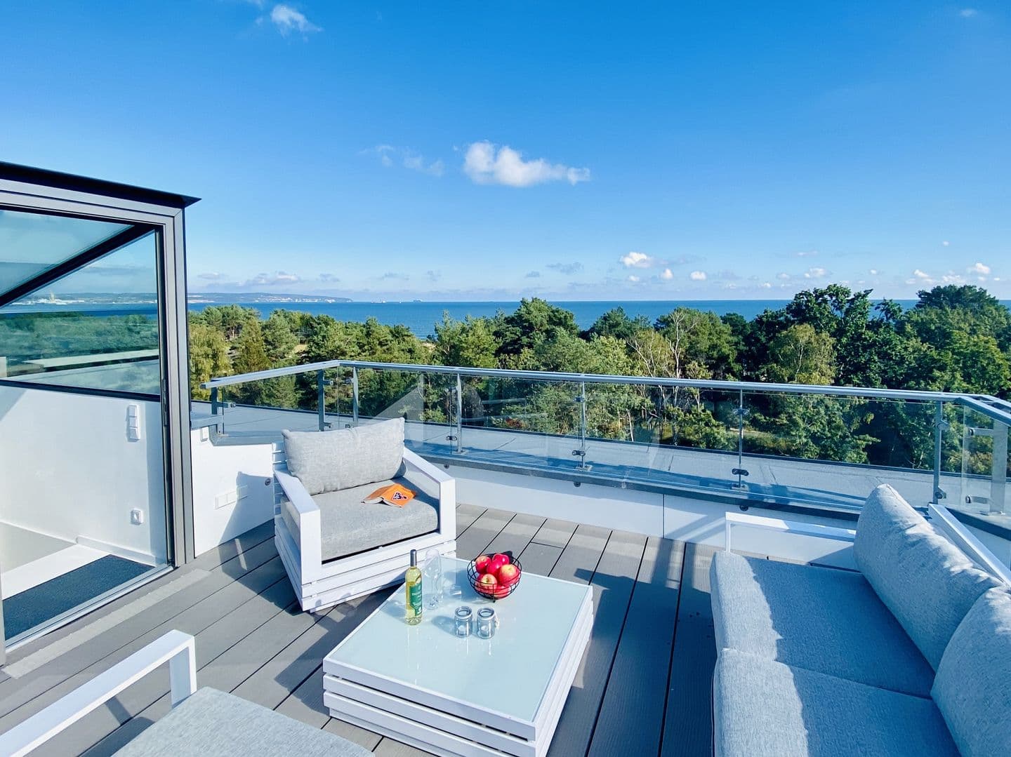 Ferienwohnung Penthouse mit Dachterrasse PIER 5.4 in Binz – Terrasse