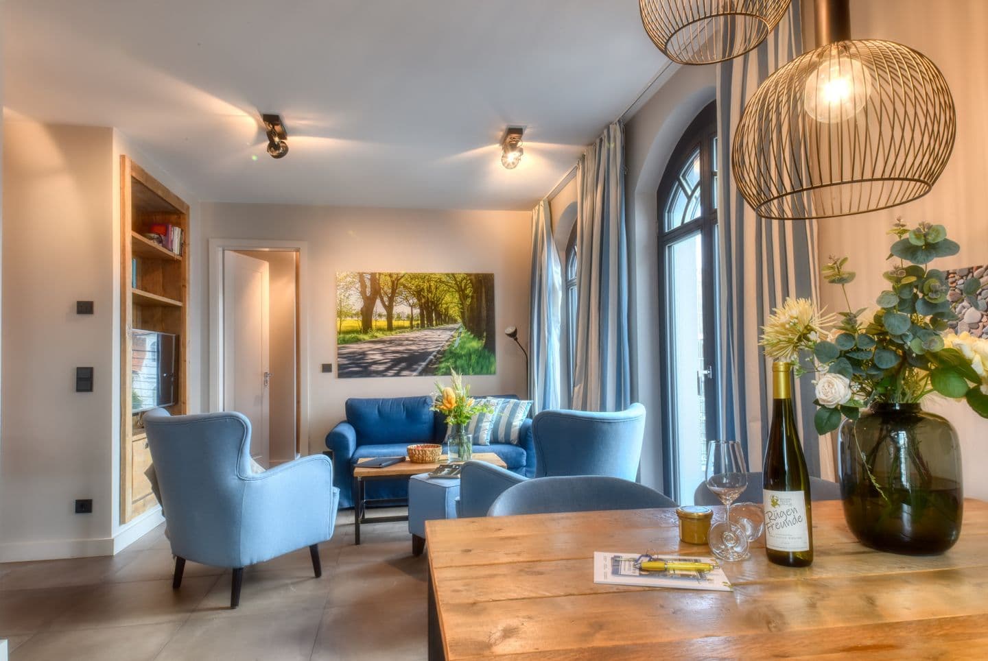 Ferienwohnung Sandbank 6 in der Villa Martha Binz in Binz – Wohnzimmer
