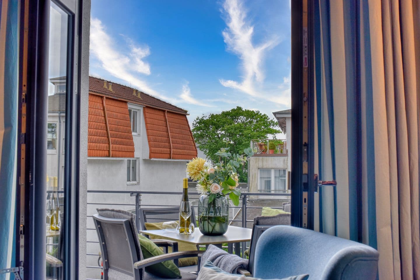 Ferienwohnung Sandbank 6 in der Villa Martha Binz in Binz – Wohnzimmer