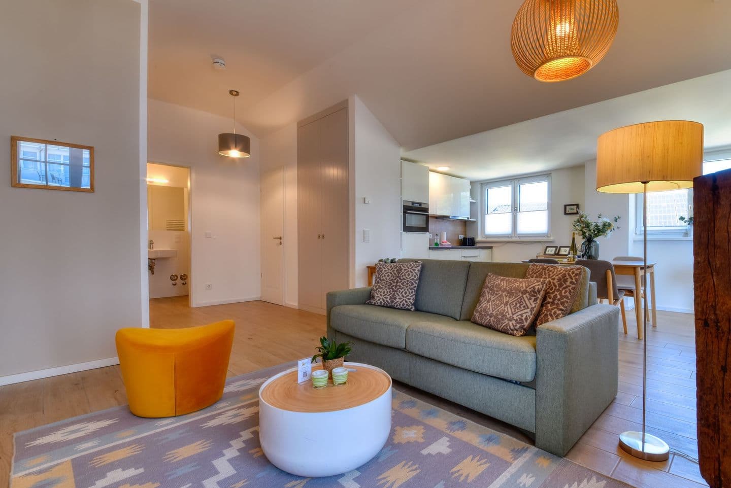 Ferienwohnung Sandkastenliebe 15 in der Villa Sofie Binz in Binz – Wohnzimmer