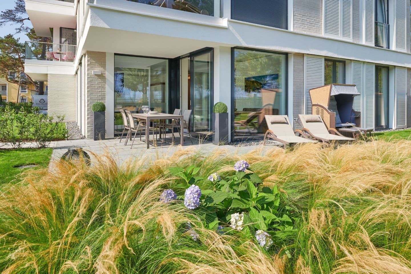 Ferienwohnung Seepanorama 03 Villa Vogue Binz in Binz – Garten