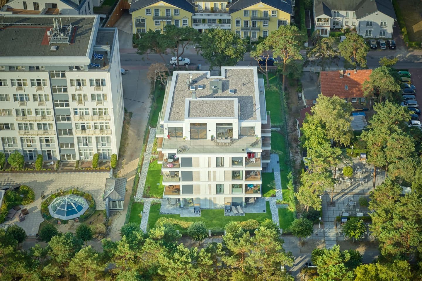 Ferienwohnung Seepanorama 03 Villa Vogue Binz in Binz – Vogelperspektive