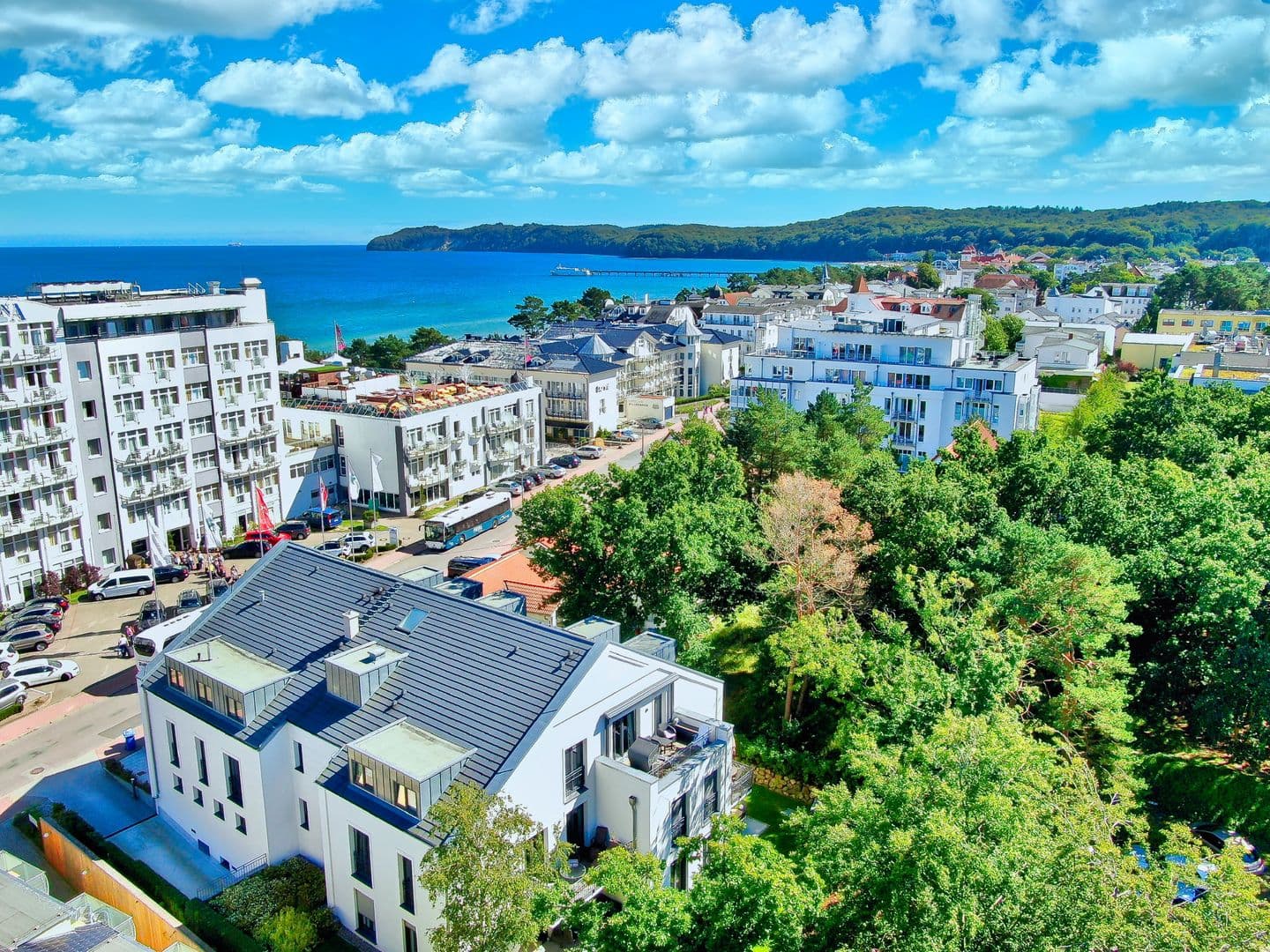Ferienwohnung Seestern 8 Villa Sofie Binz in Binz – Vogelperspektive