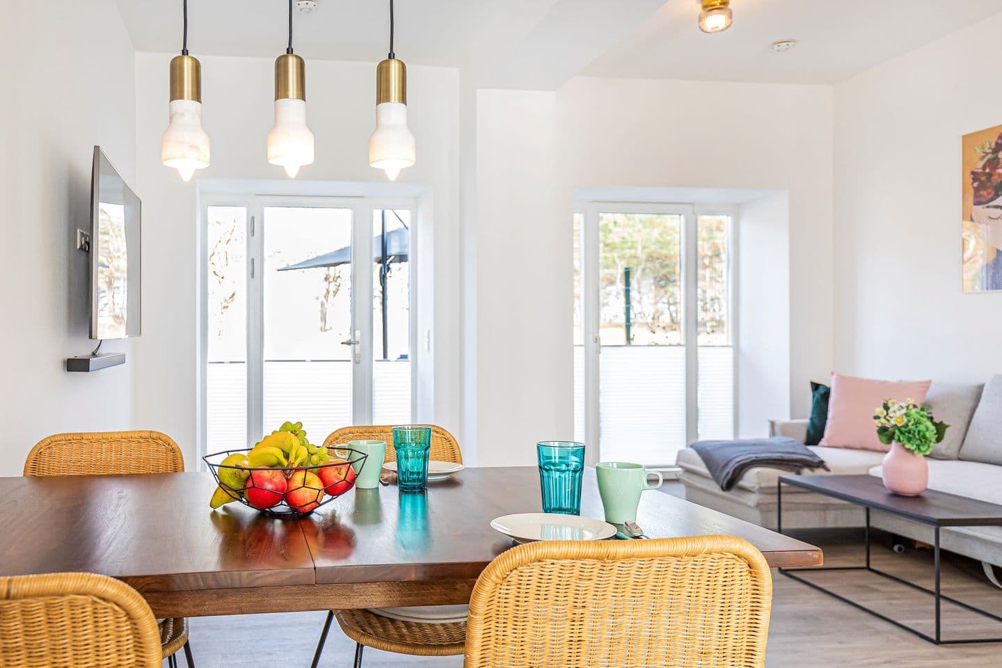 Ferienwohnung Sonnenschein Haus Hiddensee Prora in Prora – Wohnzimmer