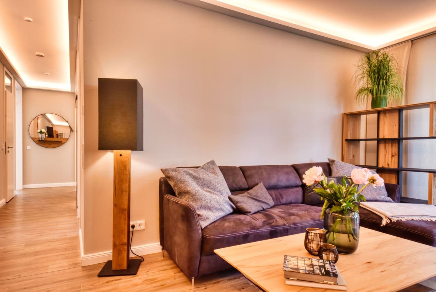 Ferienwohnung Strandkönig 01 Villa Vogue Binz in Binz – Wohnzimmer