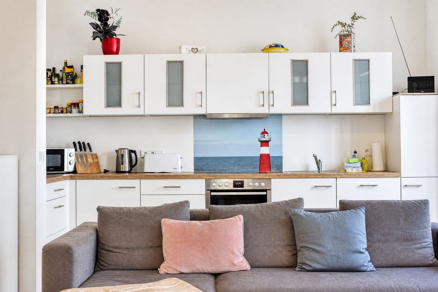 Ferienwohnung Strandkorb 12 Villa Sofie Binz in Binz – Küche