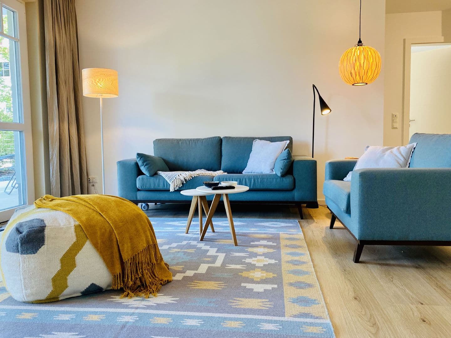 Ferienwohnung Strandkorbliebe in der Villa Düne Binz in Binz – Wohnzimmer