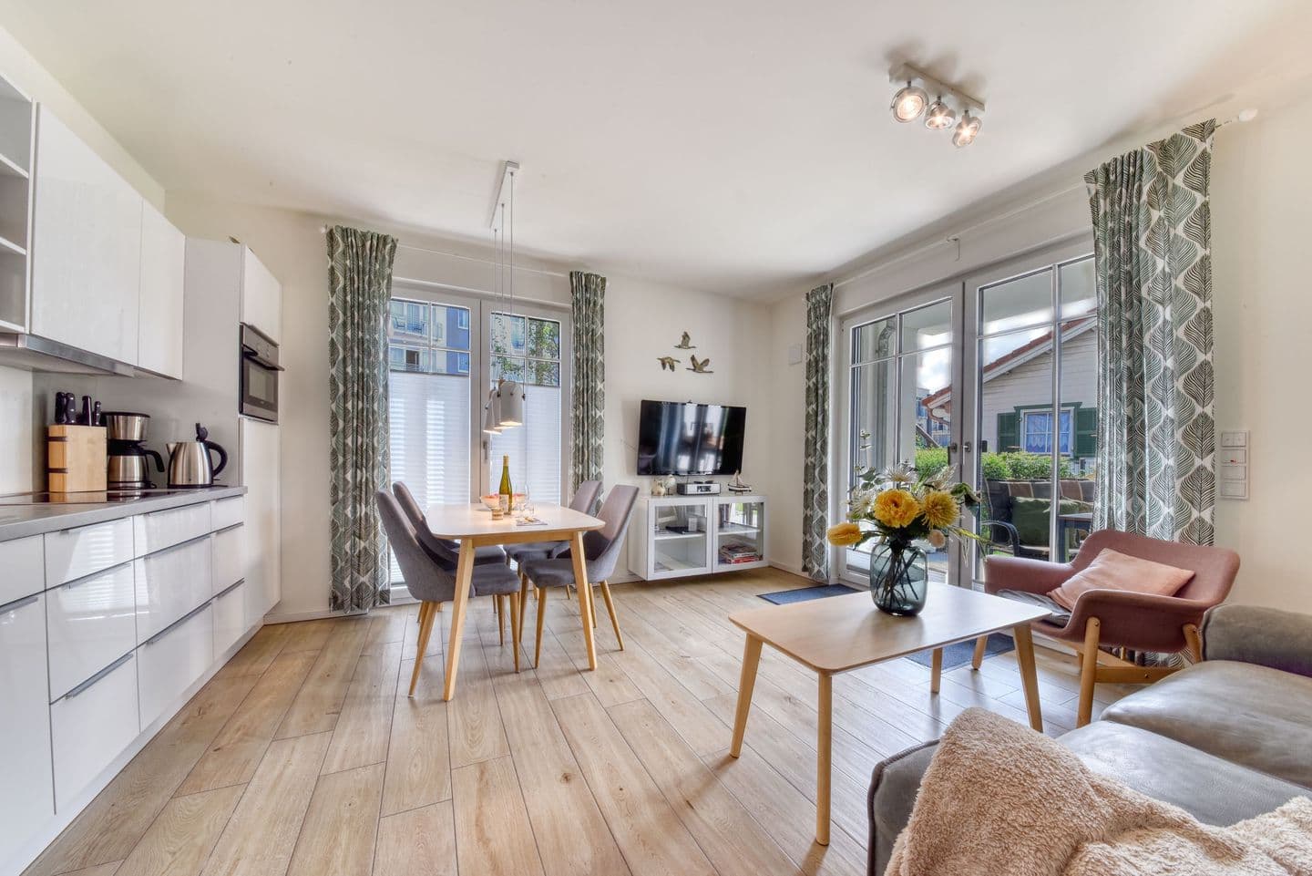 Ferienwohnung Strandläufer 1 in der Villa Sofie Binz in Binz – Wohnzimmer