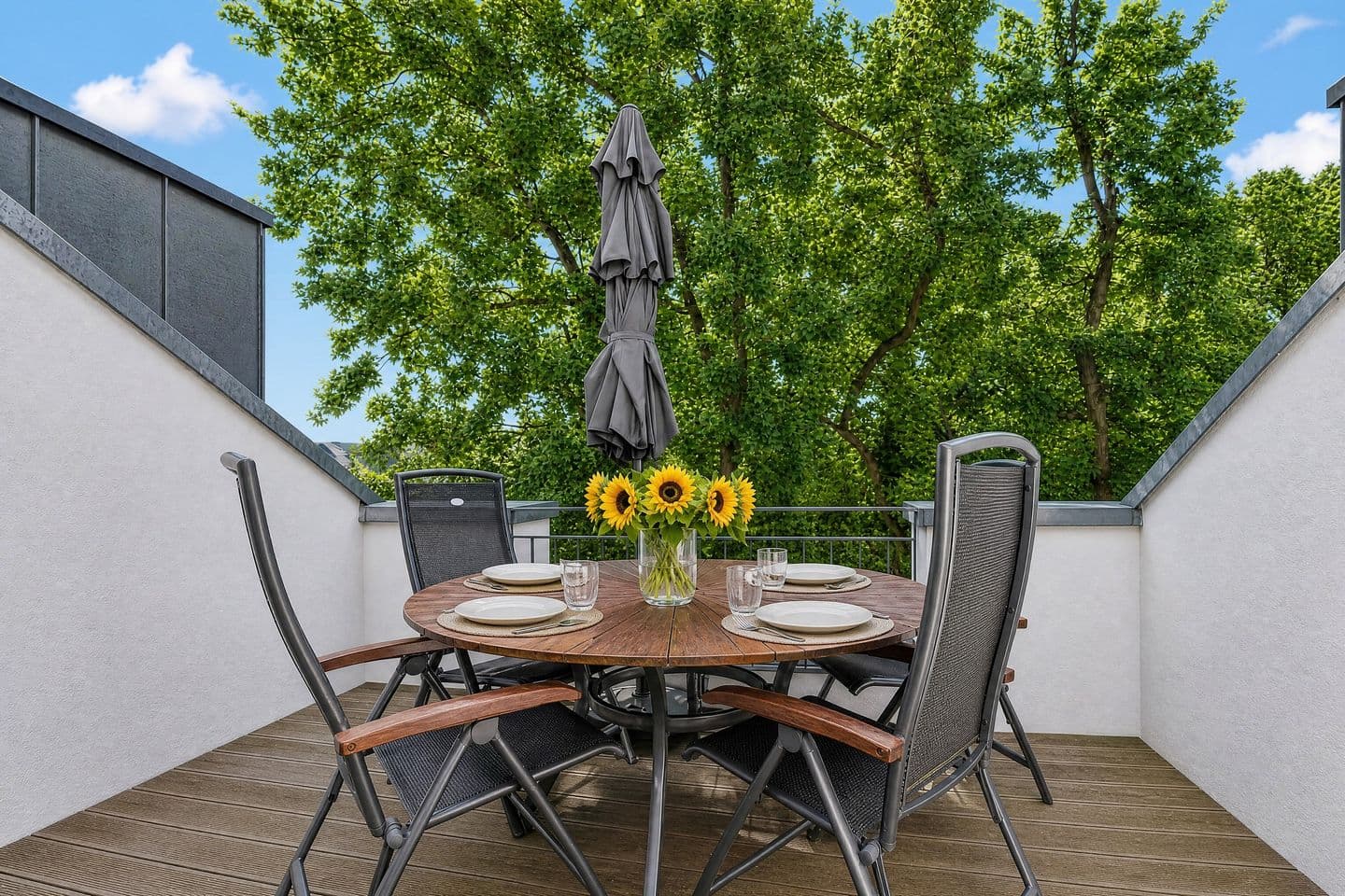 Ferienwohnung Strandmöwe 13 in der Villa Sofie Binz in Binz – Balkon