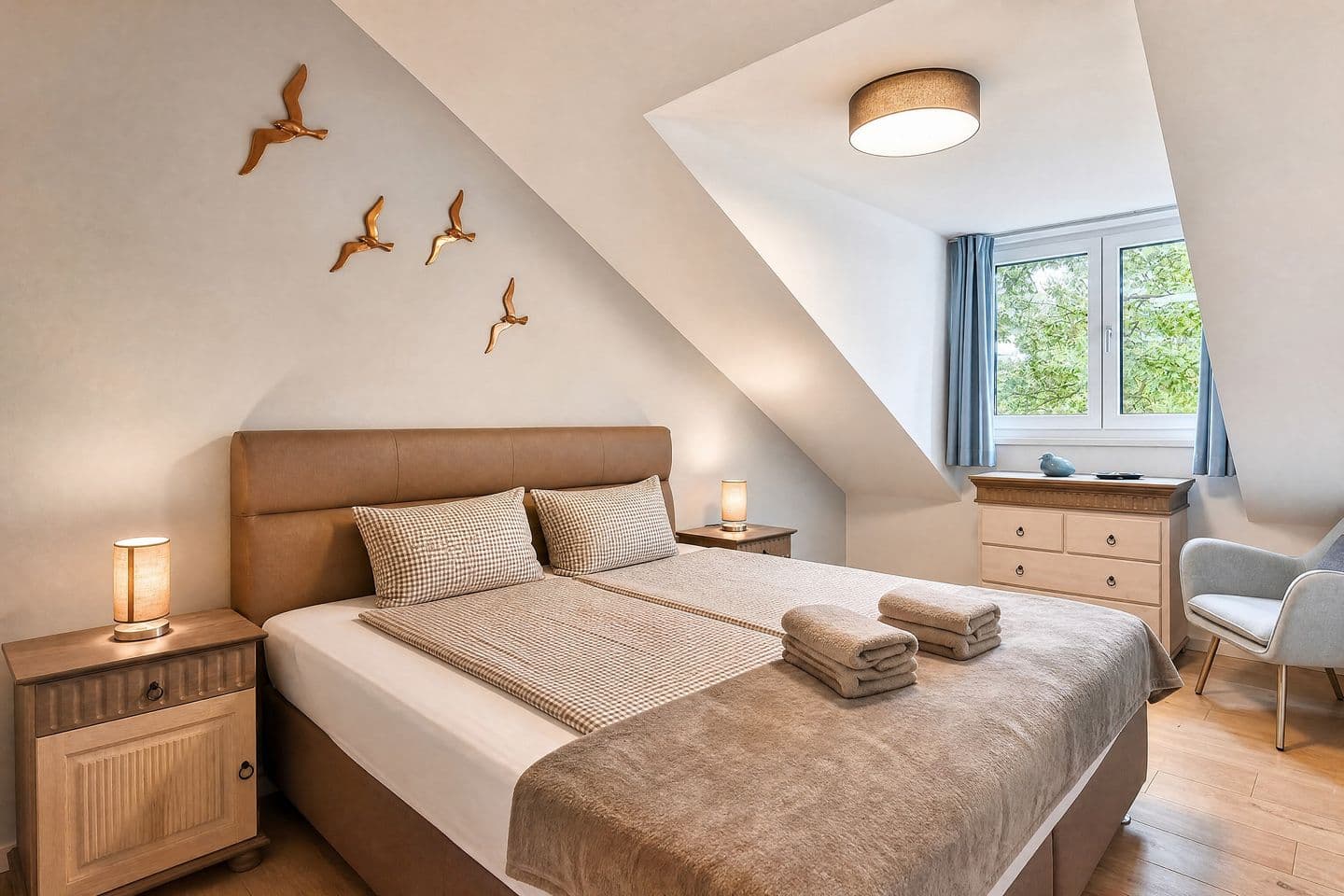 Ferienwohnung Strandmöwe 13 in der Villa Sofie Binz in Binz – Schlafzimmer