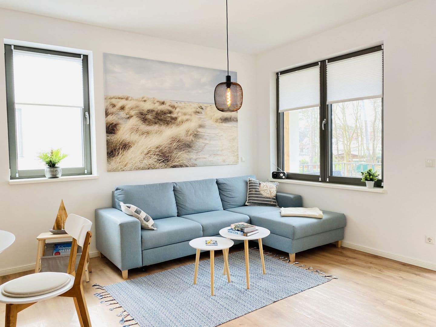 Ferienwohnung Windflüchter 18 Parkvillen Carlota und Candela Baabe in Baabe – Wohnzimmer